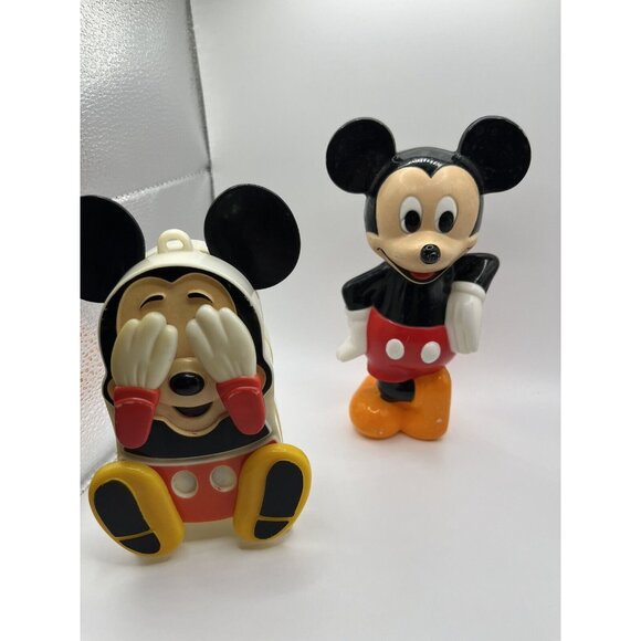 Vintage 1986 Superior Toy Disney Mickey Mouse Gumball Bank Plastic Part&CRIB TOY - Picture 3 of 16